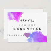 Mama mit lila Postkarte (Vorne/Hinten)