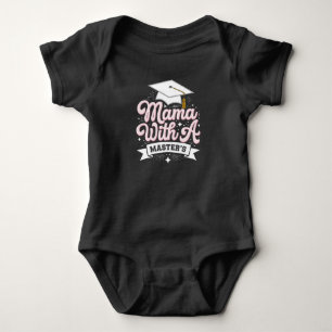 Mama mit Master-Abschluss Abschluss Mama Baby Strampler