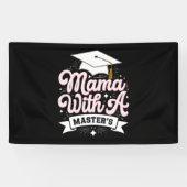 Mama mit Master-Abschluss-Abschluss-Mama Banner (Horizontal)