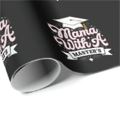Mama mit Master-Abschluss-Abschluss-Mama Geschenkpapier (Rolleneckpunkt)