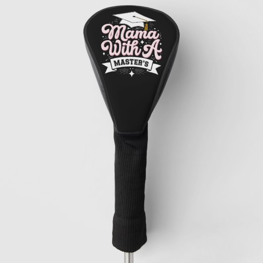 Mama mit Master-Abschluss-Abschluss-Mama Golf Headcover (Vorderseite)