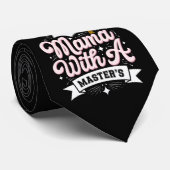 Mama mit Master-Abschluss-Abschluss-Mama Krawatte (Gerollt)