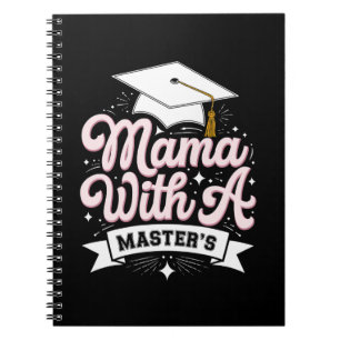 Mama mit Master-Abschluss Abschluss Mama Notizblock
