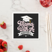 Mama mit Master-Abschluss-Abschluss-Mama Serviette (Beispiel)
