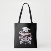 Mama mit Master-Abschluss-Abschluss-Mama Tasche (Vorderseite)