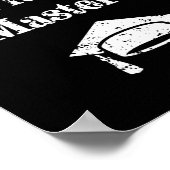 Mama mit Master-Abschluss-Funny Poster (Ecke)