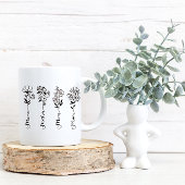 Mama mit minimalistischer Wildblume Kaffeetasse