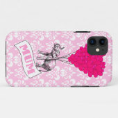 Mama mit rosa Elefant Case-Mate iPhone Hülle (Rückseite (Horizontal))