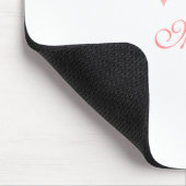 Mama mit rosa Herzmuscheln Mousepad (Ecke)