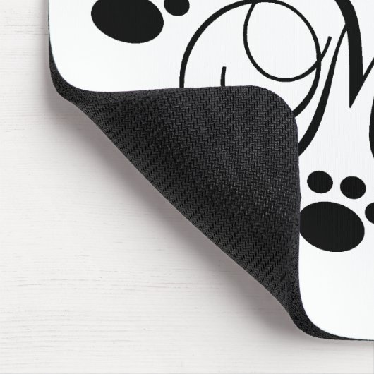 Mama mit rosa paw Maus Pad Mousepad (Ecke)