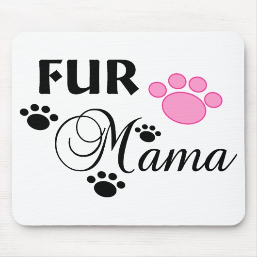 Mama mit rosa paw Maus Pad Mousepad (Vorne)