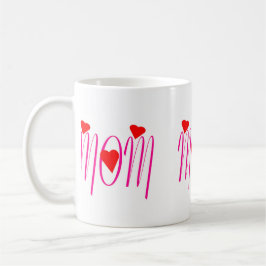 Mama mit Rotem Herzen Kaffeetasse