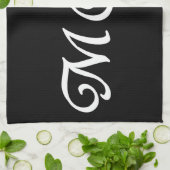 Mama mit rotem Herzen Küchentuch (Gefaltet)