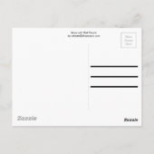 Mama mit Rotem Herzen Postkarte (Rückseite)