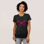 Mama mit Rotem Herzen T-Shirt (Vorne ganz)