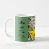 Mama mit zwei Kindern Mehr Kaffee Bitte Tasse Diät (Links)
