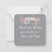 Mama Mitteilungskarte (Rückseite)