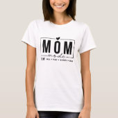 Mama Mode Funny Simple Modern Script Typografy T-Shirt (Vorderseite)