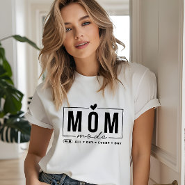 Mama Mode Funny Simple Modern Script Typografy T-Shirt