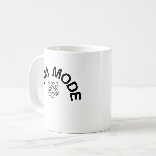 Mama-Mode-Tasse - Tiger-Design Kaffeetasse (Vorderseite Links)