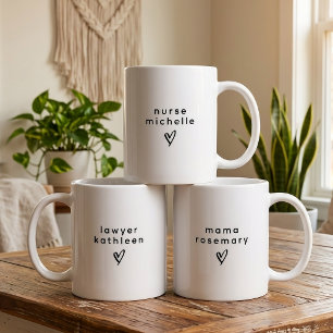 Mama Moderne Krankenschwester Anwältin Abschluss b Kaffeetasse