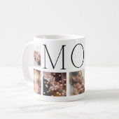 MAMA Moderner, eleganter Text Multi 7 Foto Kaffeetasse (Vorderseite Links)