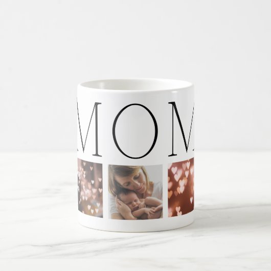 MAMA Moderner, eleganter Text Multi 7 Foto Kaffeetasse (Mittel)