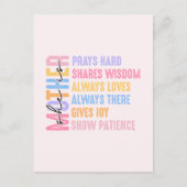 Mama Modernes Geschenk für Mutter Cool und lustig Postkarte (Vorderseite)