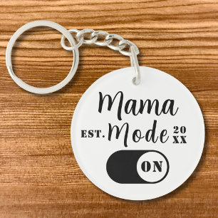 Mama-Modus AN Andenken, Benutzerdefinierte Mama Ja Schlüsselanhänger