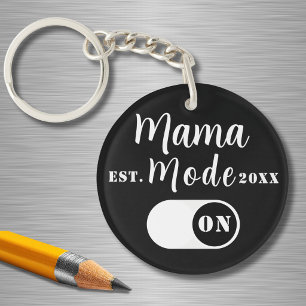 Mama-Modus AN Andenken, geschätztes Jahr, individu Schlüsselanhänger