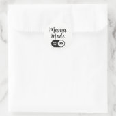 Mama-Modus AN, Benutzerdefinierter Aufkleber für d (Tasche)