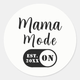 Mama-Modus AN, Benutzerdefinierter Aufkleber für d