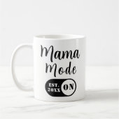 Mama-Modus AN, Maßgeschneiderter Mütter-Kaffeebech Kaffeetasse (Links)