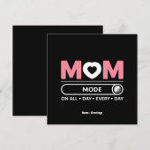 Mama-Modus Jeden Tag Muttertag Einladung (Vorne/Hinten)