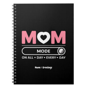 Mama-Modus Jeden Tag Muttertag Notizblock