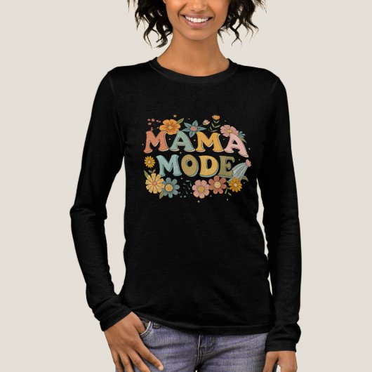 Mama-Modus Tri-Blend Shirt (Vorderseite)
