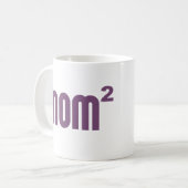 Mama Mom2 exponential quadriert Kaffeetasse (Vorderseite Links)