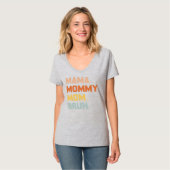 Mama Mommy Mama Bruh Mommy and Me Funny Boy Mama T-Shirt (Vorderseite Vollansicht)