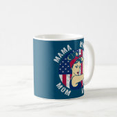 Mama Mommy Mama Bruh Rosie US Flag Mutter Kaffeetasse (VorderseiteRechts)