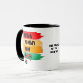 Mama Mommy Mama NO BRUH Tasse (Vorderseite Links)