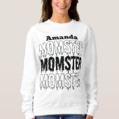 Mama Momster Halloween Herbstspauche Saison Sweatshirt (Vorderseite)