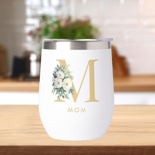 Mama Monogram Letter Floral