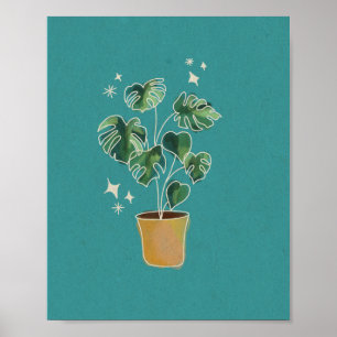 Mama Monstera Poster