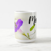Mama Morning Glory und Butterfly Kaffeetasse (Mittel)
