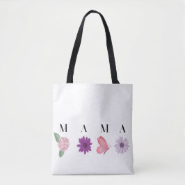 MAMA Mother’s Day Gift with Butterflies and Flower Tasche