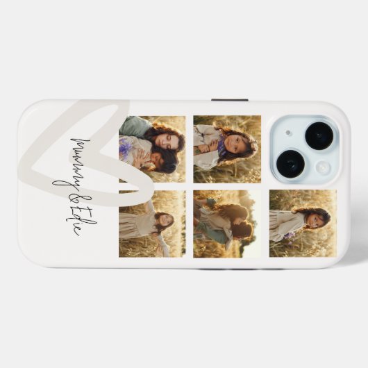 Mama Multi-Foto Creme elegant stilvoll Case-Mate iPhone Hülle (Rückseite (Horizontal))