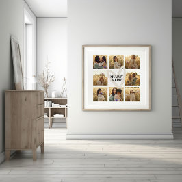 Mama Multi-Foto Creme elegant stilvoll Poster