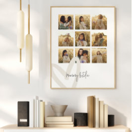 Mama Multi-Foto Creme elegant stilvoll Poster
