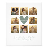 Mama Mummy multi-Foto Herzschlampe grün Zitat eleg Fotodruck (Vorne)