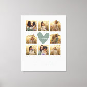 Mama Mummy multi-Foto Herzschlampe grün Zitat eleg Leinwanddruck (Vorderseite)